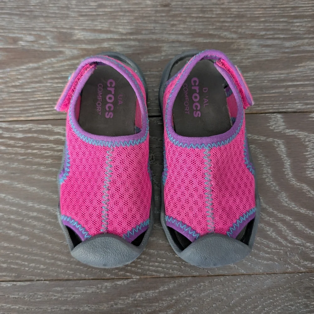 Crocs Pink Swiftwater Sandals Size 8
